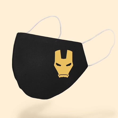 Masca Textila Personalizata cu simbolul lui Iron Man, 02