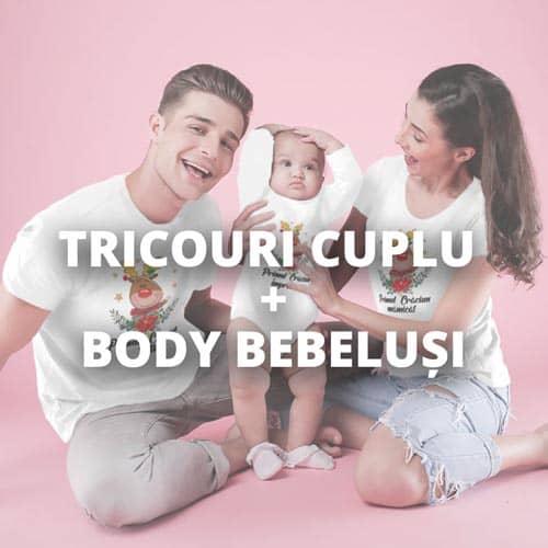 Set 2 tricouri + body bebelus