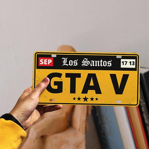 Placa auto tip SUA cu GTA 5 - Los santos, 01