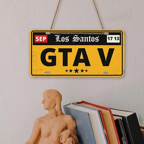Placa auto tip SUA cu GTA 5 - Los santos, 02