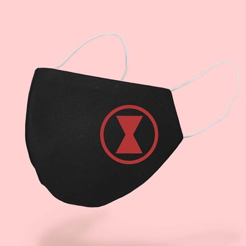 Masca Textila Personalizata cu simbolul lui Black Widow, 02