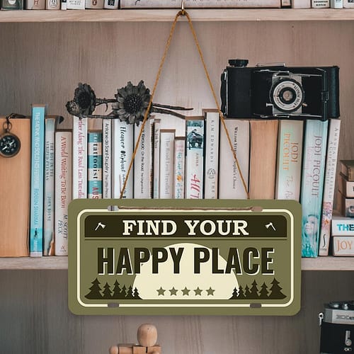 Placuta auto personalizata tip SUA, Find your Happy place, 02