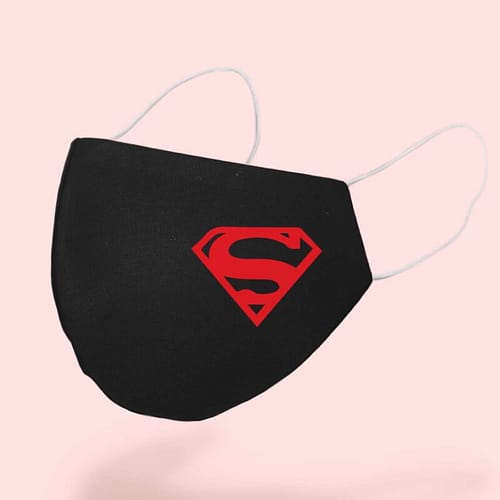 Masca textila Personalizata cu simbolul lui Superman, 02
